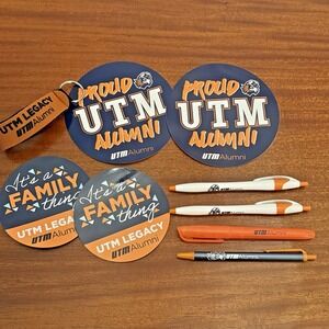 UT Martin Alumni Merch Lot Stickers Magnets Pens Highlighter‎ Keychain UTM Brand